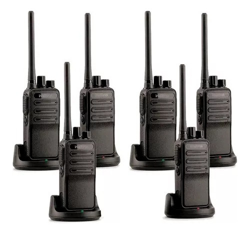 Kit 6 Rádios Comunicadores Walk Talk Intelbras- Rc 3002 G2