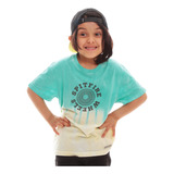 Polera Infantil Spitfire Street Culture Tye Dye Turquesa