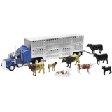 New Ray Set Trailer Ganadero Vacas Kenworth Escala 1/43