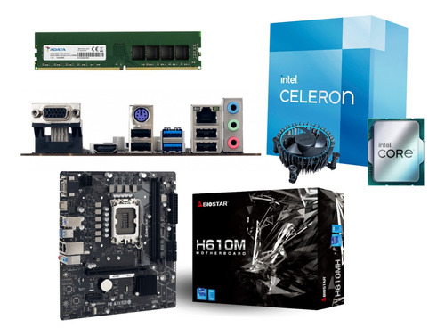 Kit De Actualización Intel Celeron 12va Gen, H610m, 8gb Ram