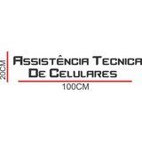 Adesivo Assistência Tecnica De Celulares Loja Vitrine Grande