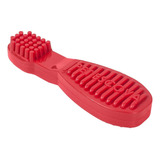 Mordedor Nylon Para Cachorro Pet Escova Pet Games - Grande Cor Vermelho