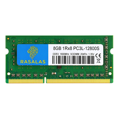 Memoria RAM Rasalas 8GB DDR3L 1600MHz SODIMM PC3L-12800 para Laptop | Meses sin interés