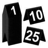 Números De Mesa 1-25, Acrílico De Doble Cara Numerada, Carpa