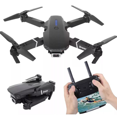 Drone E88 Pro Zangão 2 Cameras Full Hd Wifi + Bateria + Case
