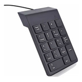 Teclado Numérico Com Fio Usb 1,25 Metros 18 Teclas Pequeno