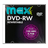 Dvd-rw  Regravável 4.7gb Slim Maxprint