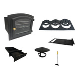 Kit Completo Forno Em Ferro Fundido Grande Fogão À Lenha 