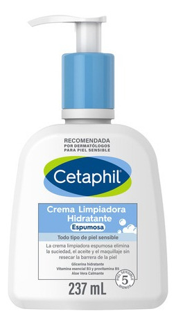 Cetaphil Crema Limpiadora Hidratante Espumosa Envase 237 Ml