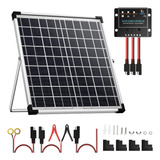 Sunsul Kit De Panel Solar De 20 W Y 12 V Con Cargador De Got