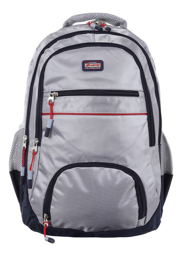 Mochila Lotto Modelo Bastile X0136 Color Gris