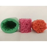 Forma Silicone Sabonete - Provence Tubo De Rosas Pequeno