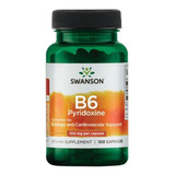 Vitamina B6 Piridoxina 100mg 100 Capsulas ¡ !