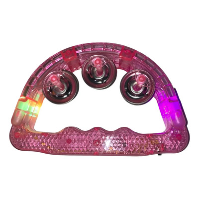 3 Pandero Luz Led Luminoso Fiesta Instrumento Batucada Colores Surtidos | MercadoLibre