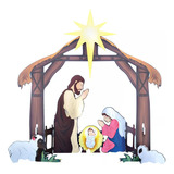 Set Grande De Pesebre Navideño Holy Night Para Exteriores