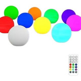 Bola De Luz Led Con Forma De Esfera Colorida Rgb Con Mando A