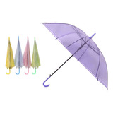 Paraguas Transparente Grande X6 Adultos Diam 90cm X Mayor