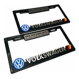 Par (2) Portaplacas Vw Volkswagen Taos Tiguan Polo Vento Etc