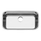 Cuba Inox Aço Pia Cozinha Tramontina 56x34 Com Válvula Sifão