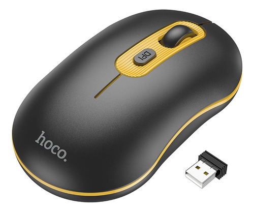 Mouse Hoco. Inalámbrico Bluetooth 5.3 Ergonómico 2.4 G Negro