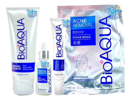 Kit Anti Acne Bioaqua X4 - g a $75