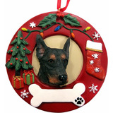 E&s Pets Doberman Pinscher - Adorno Navideño Personalizado