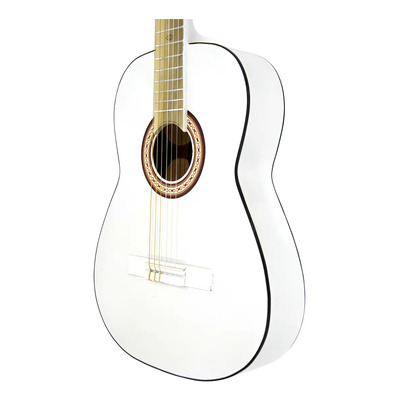 Guitarra Acústica Clásica Cuerdas De Nylon Cl1-blanco Color Blanco Orientación De La Mano Derecha | Meses sin interés