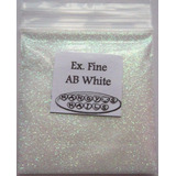 Nail Art - Glitter Iridescent Ultrafino - Branco - 10 Gramas