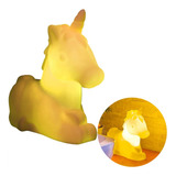 Luminaria De Mesa Unicornio Cores Com Lampada Led - Usare