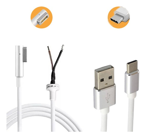Cable Cargador P/ Macbook Air Pro Magsafe1 + Cable Regalo