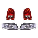 Set Calaveras + Faros Depo Volkswagen Pointer 2006-2009