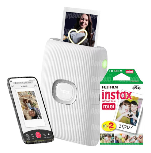 Kit Impressora Instax Bluetooth Para Smartphone + 20 Filmes