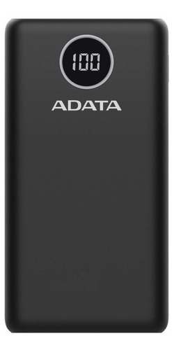 Cargador Portátil Adata Power Bank P20000d, 20000mah, Negro