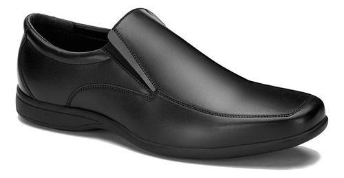 Zapato Mocasin Formal 52994tpr Liso Caballero De Piso