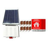 Kit Alarma Comunitaria Solar 30w + 8 Controles