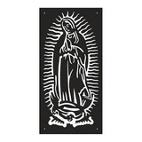 Virgen De Guadalupe Metálica Para Interior Y Exterior 90x40