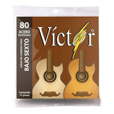 Victor 2500448 Juego Cuerdas Bajo Sexto Acero Inoxidable