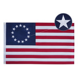 Bradford Betsy Ross - Bandera De 3 X 5 Pies Para Exteriores,