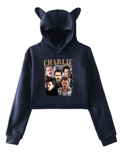 Sudadera Con Capucha Y Orejas De Gato Charlie Swan, Manga La