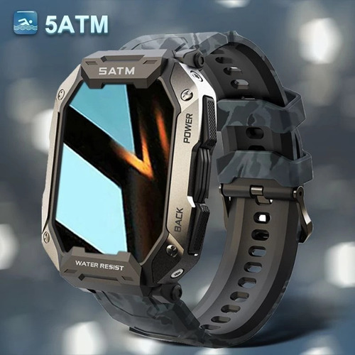 Reloj Inteligente Hombre Deportivo 5atm Impermeable Reloj