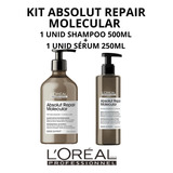 Kit Loreal Absolut Repair Molecular Sh 500ml + Sérum 250ml