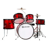 Bateria Infantil Extreme Exbt050  5 Pzs Junior Marron Rayado