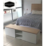 Mueble Rack Tv Bahiut Con Puertas Nórdico Escandinavo Blanco