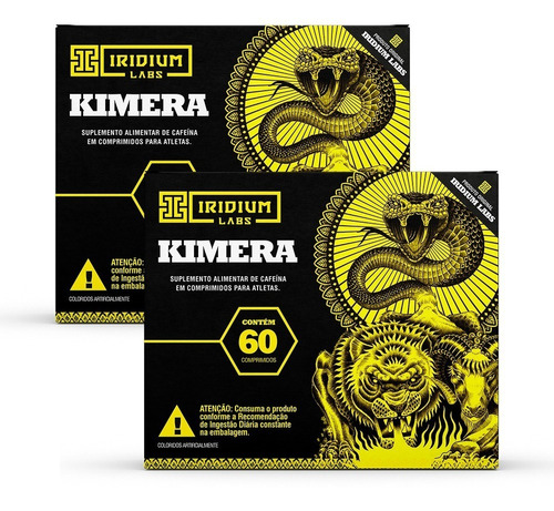 Kit 2x Kimera Thermo Pack - 120 Comps 120 G - Termogênico Iridium Labs Sabor Sem Sabor