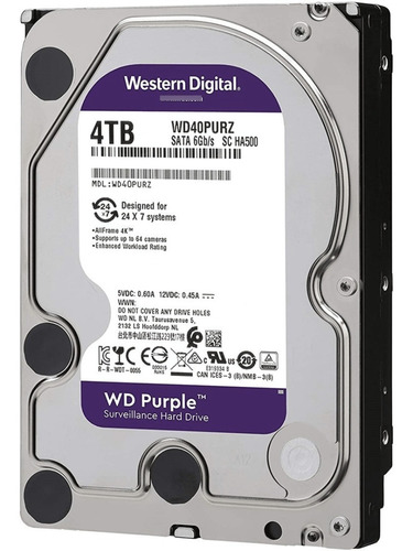 Hd Sata 4tb Wersten Digital Purple 3,5  Wd40purpz