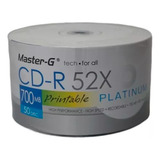 4 X Torta 50 Uni. Cd Imprimible Master-g 52x 700mb 80 Min