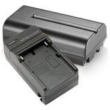 Kit Bateria E Carregador Np-f550 / Np-f570 Para Sony, Monito