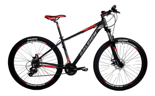 Bicicleta Mountain Bike Raleigh Mojave 2.0 Shimano Rodado 29 Color Negro/rojo Tamaño Del Cuadro 17