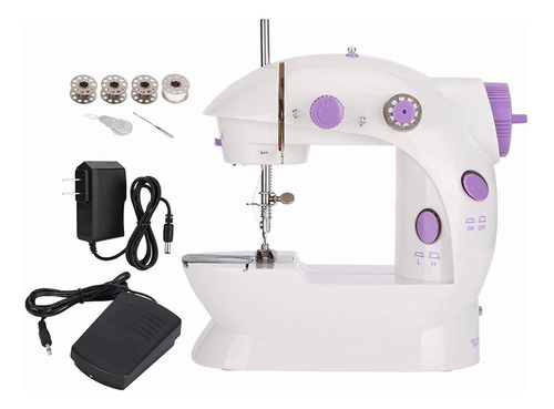 Máquina De Coser Recta Luiscastro Sm202 Portable Blanca