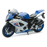 Moto New Ray Suzuki Gsx-r1000 Azul Escala 1:12
